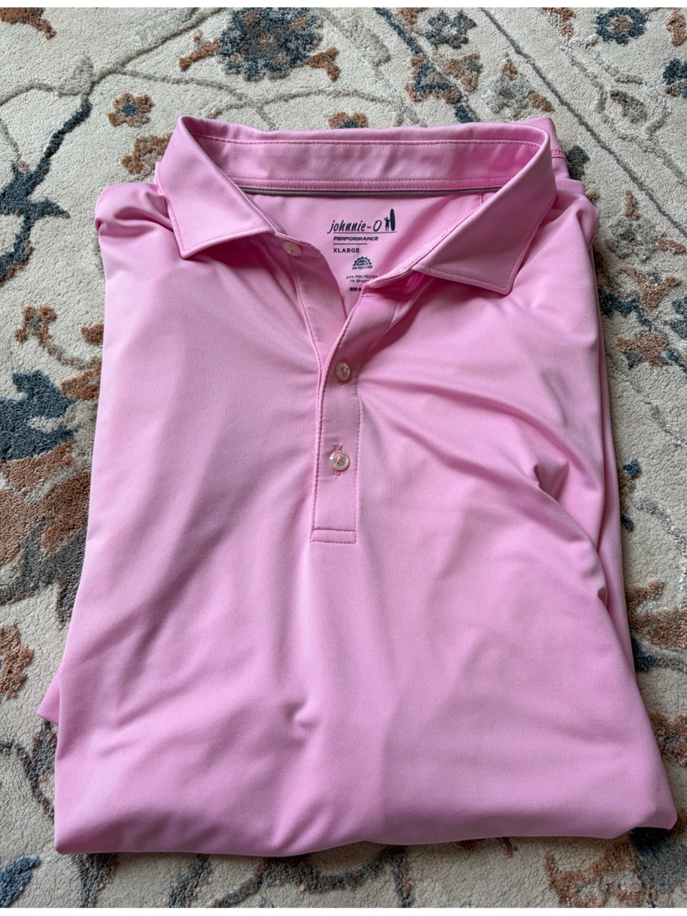 johnnie-O Pink Performance Polo Shirt